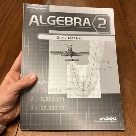 Abeka Pre Algebra Solution. . Abeka algebra 2 quiz 39